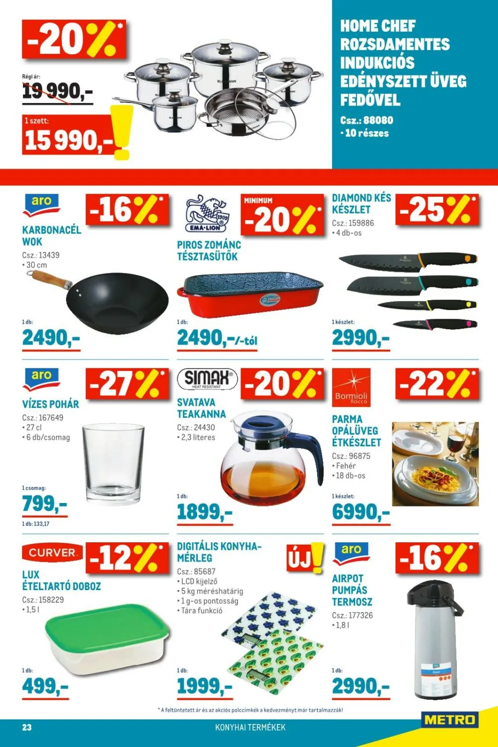 Metro akciós újság Élelmiszer 01.02–01.18 – 23. oldal