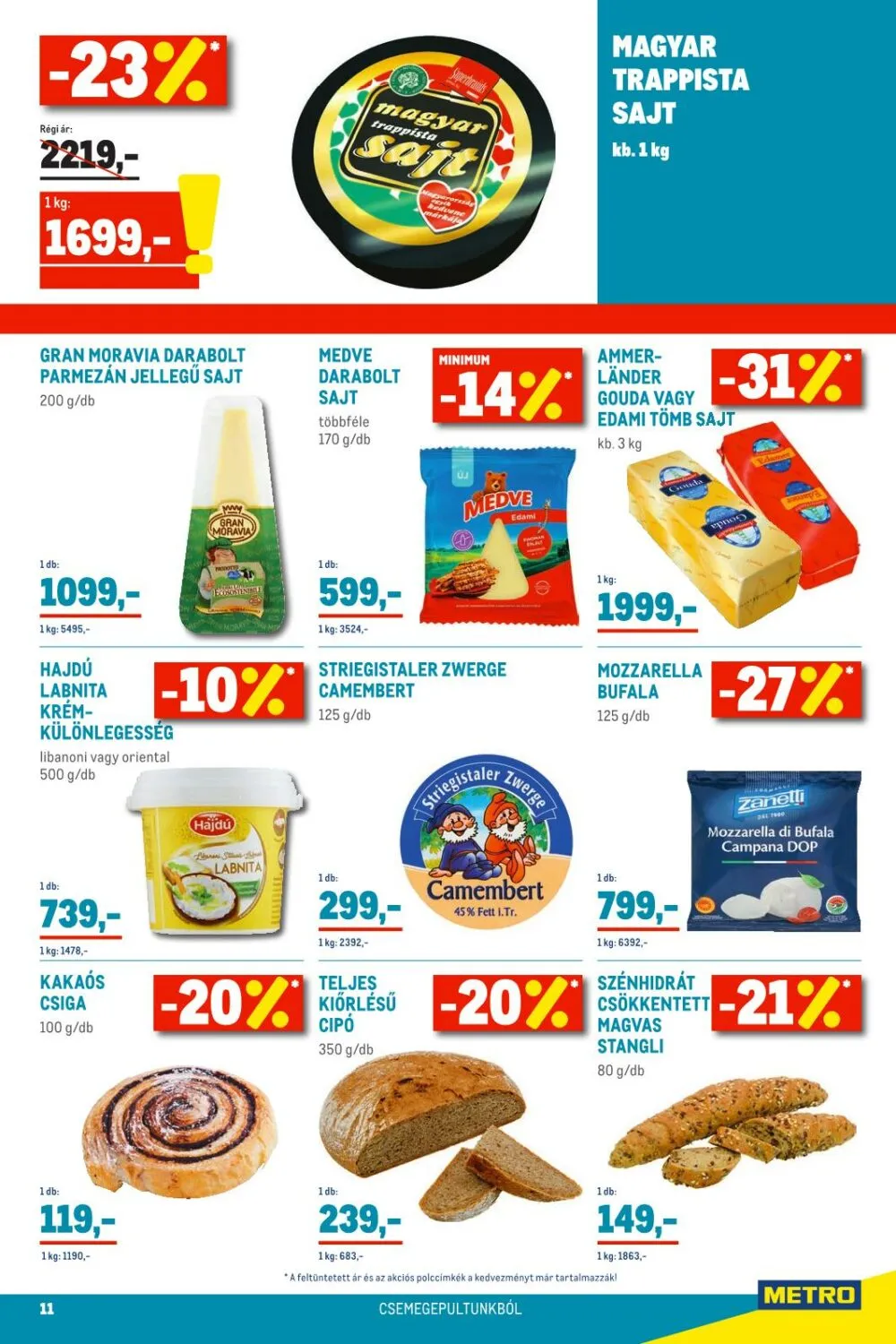 Metro akciós újság Élelmiszer 01.19–02.01 – 11. oldal