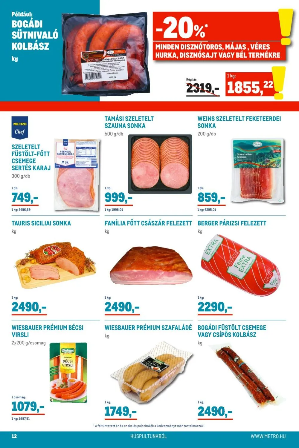 Metro akciós újság Élelmiszer 01.19–02.01 – 12. oldal