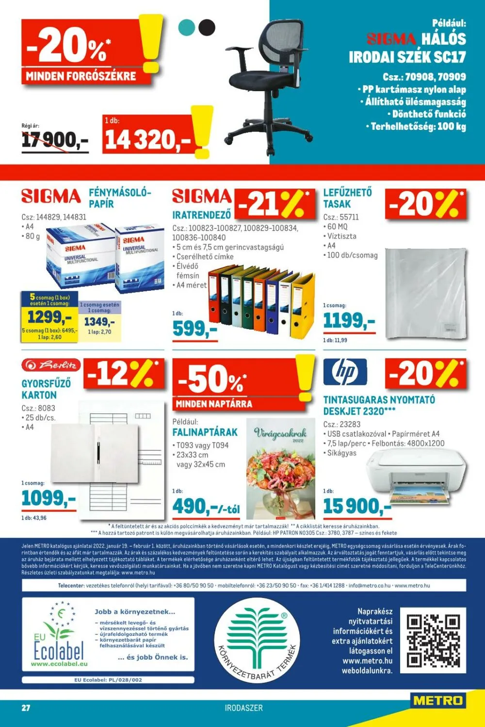 Metro akciós újság Élelmiszer 01.19–02.01 – 27. oldal