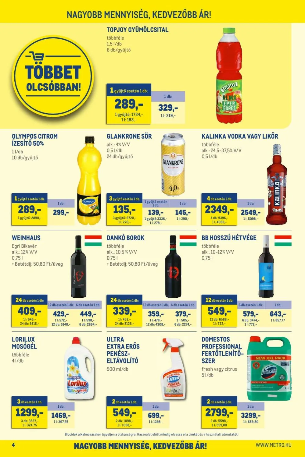 Metro akciós újság Élelmiszer 01.19–02.01 – 4. oldal