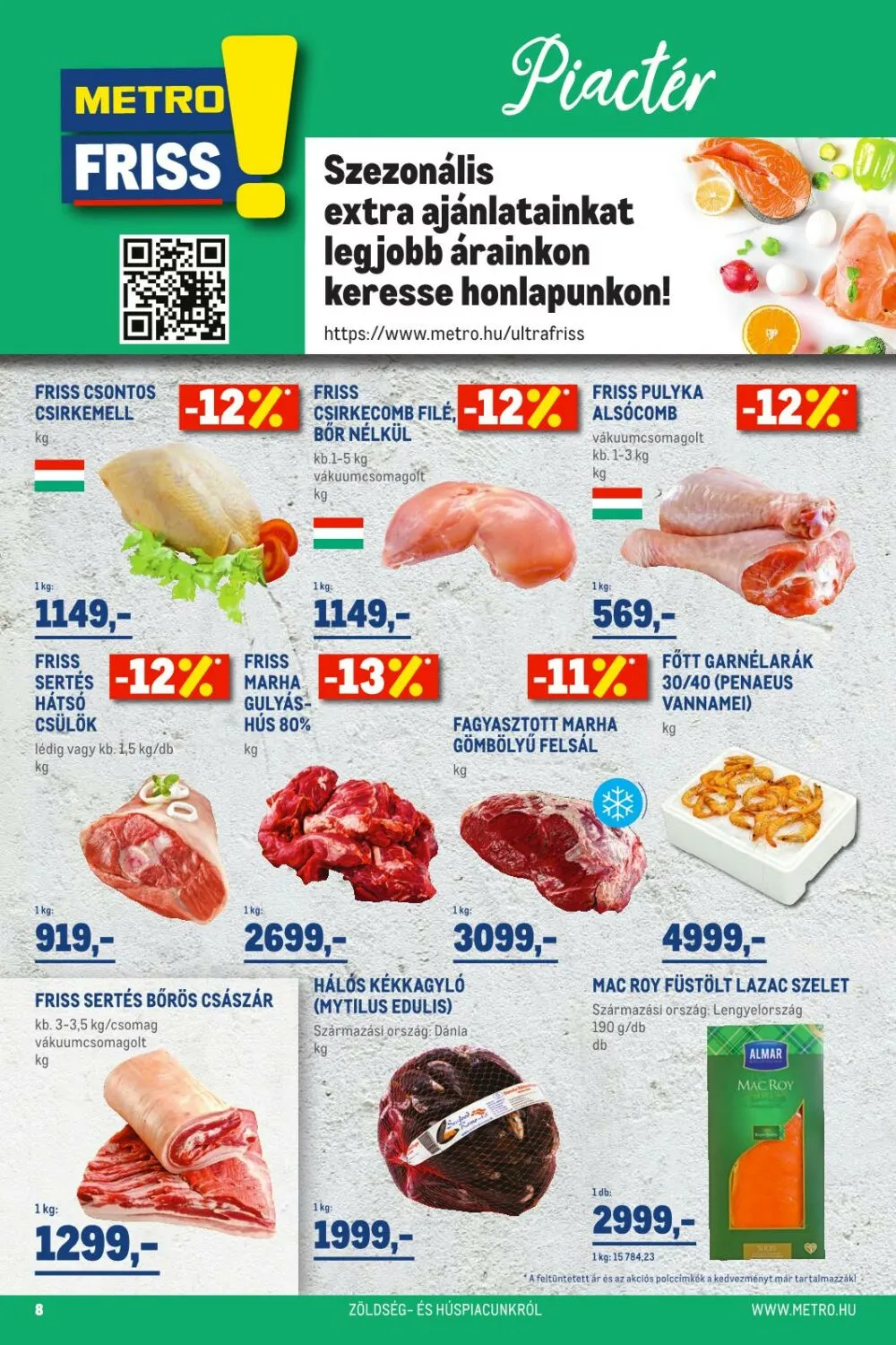 Metro akciós újság Élelmiszer 01.19–02.01 – 8. oldal