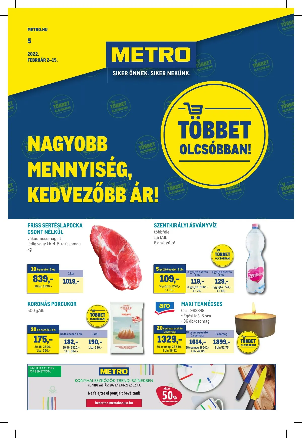 Metro akciós újság Élelmiszer 02.02–02.15