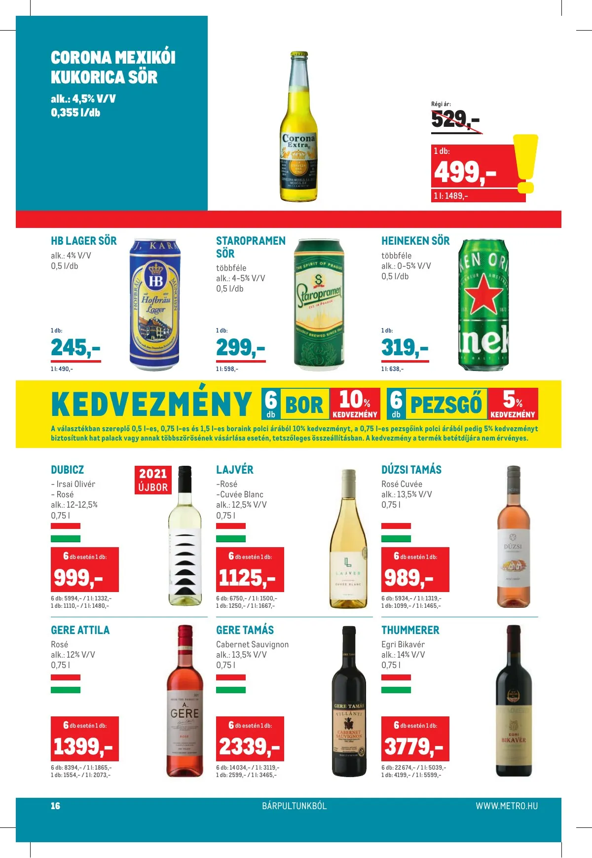 Metro akciós újság Élelmiszer 02.16–03.01 – 16. oldal