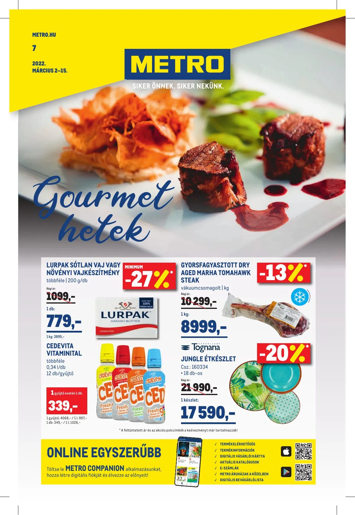 Metro akciós újság Élelmiszer 03.02–03.15