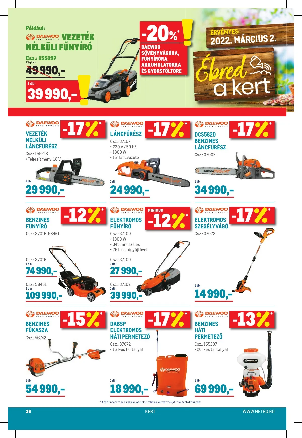 Metro akciós újság Élelmiszer 03.02–03.15 – 26. oldal
