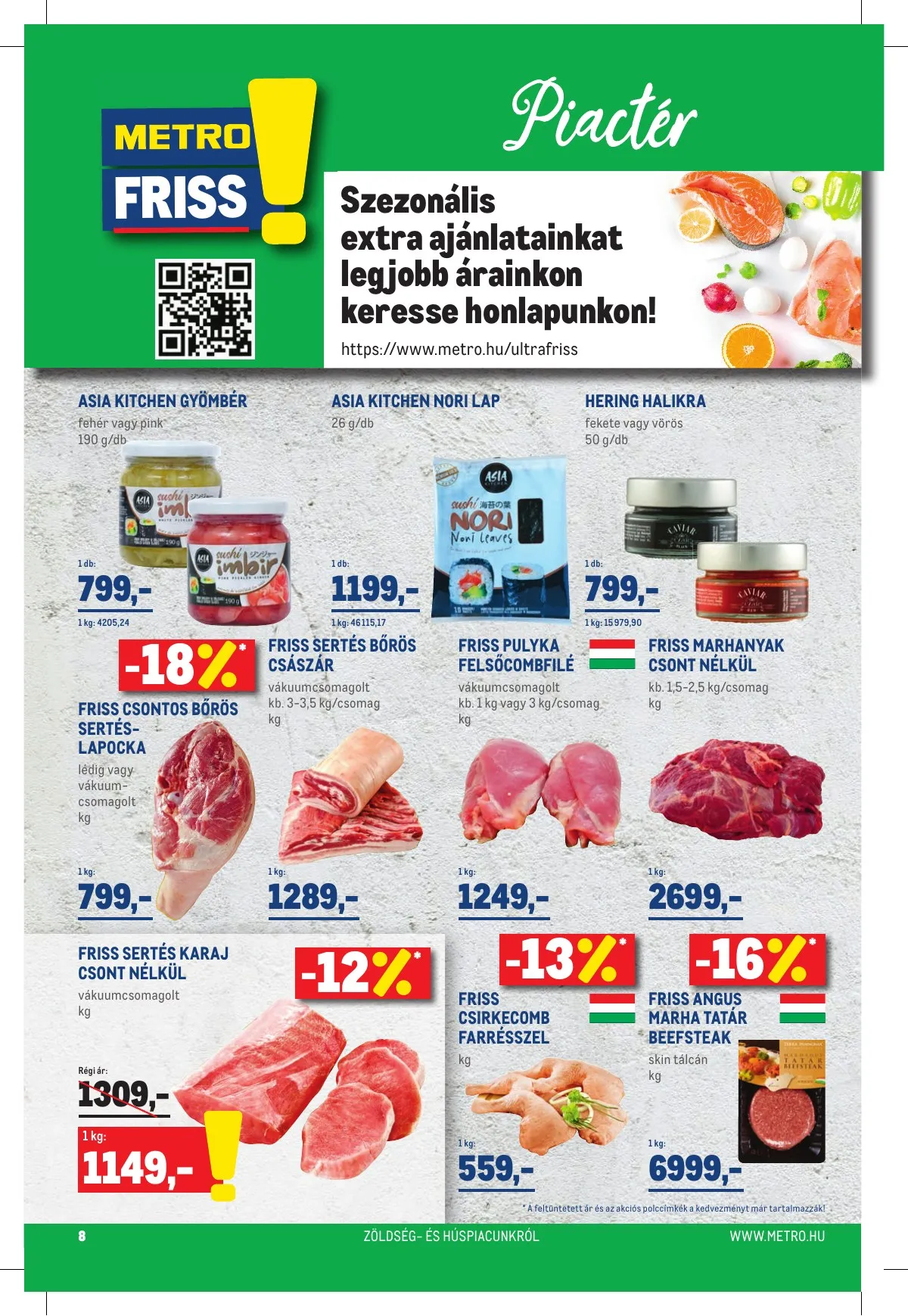Metro akciós újság Élelmiszer 03.02–03.15 – 8. oldal