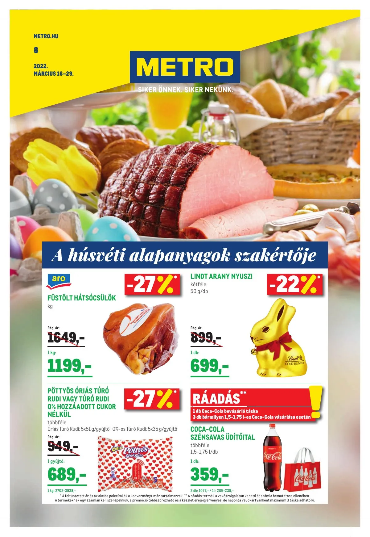 Metro akciós újság Élelmiszer 03.16–03.26
