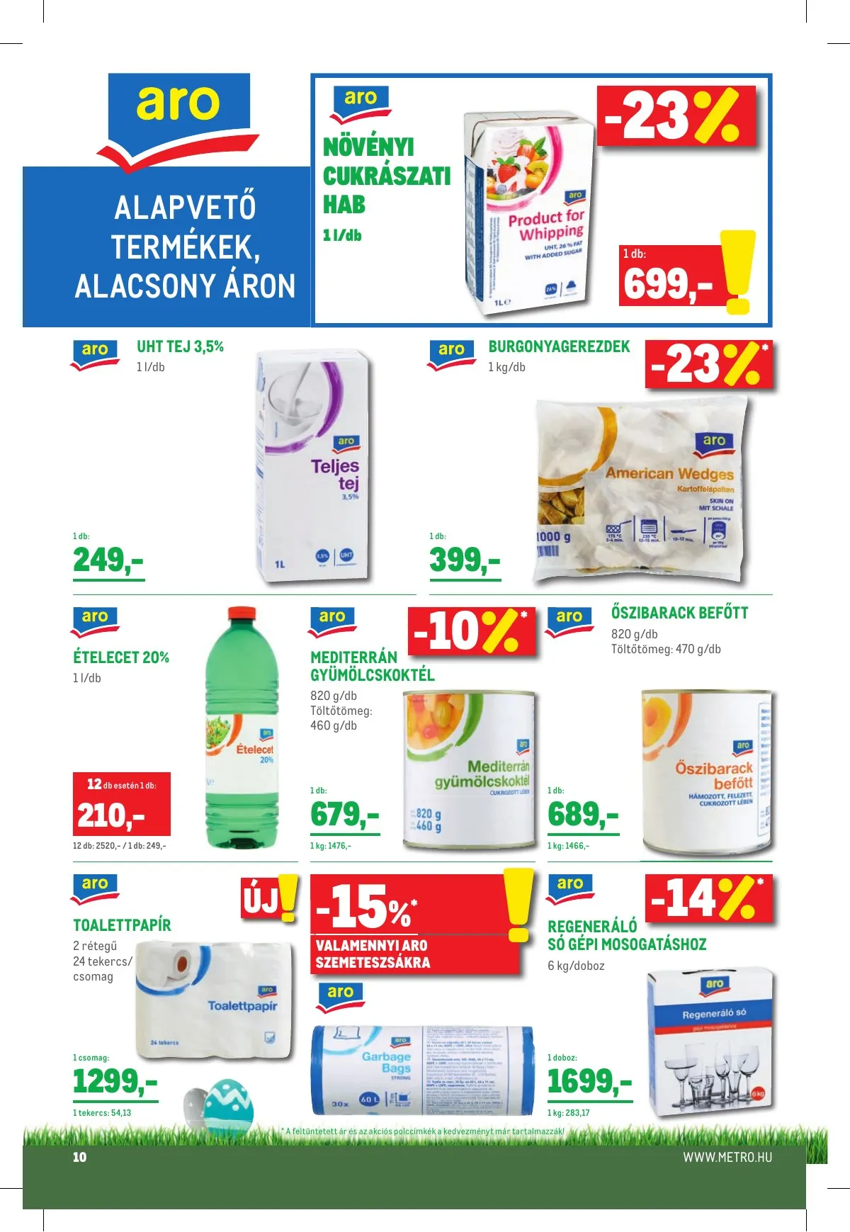 Metro akciós újság Élelmiszer 03.16–03.26 – 10. oldal