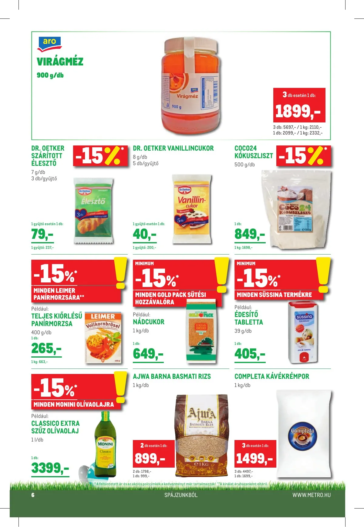Metro akciós újság Élelmiszer 03.16–03.26 – 6. oldal