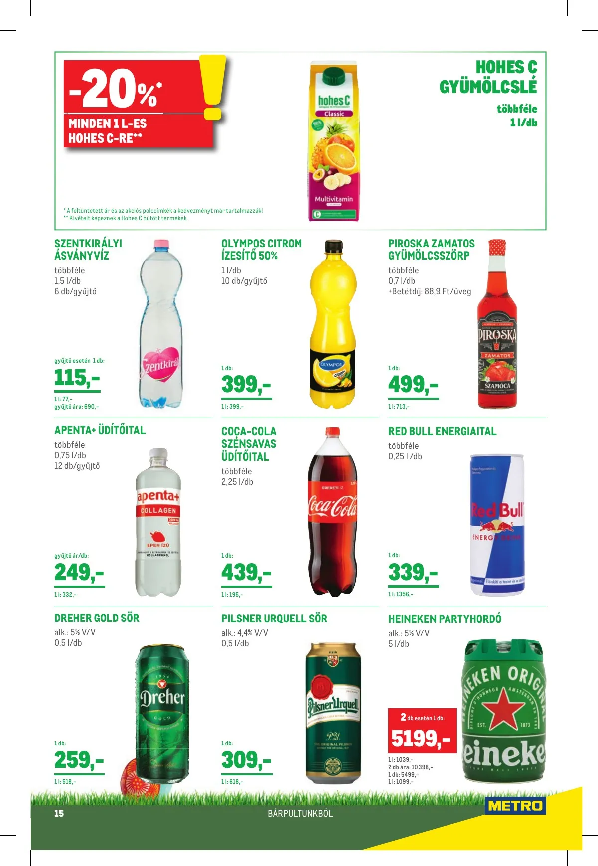 Metro akciós újság Élelmiszer 03.30–04.19 – 15. oldal
