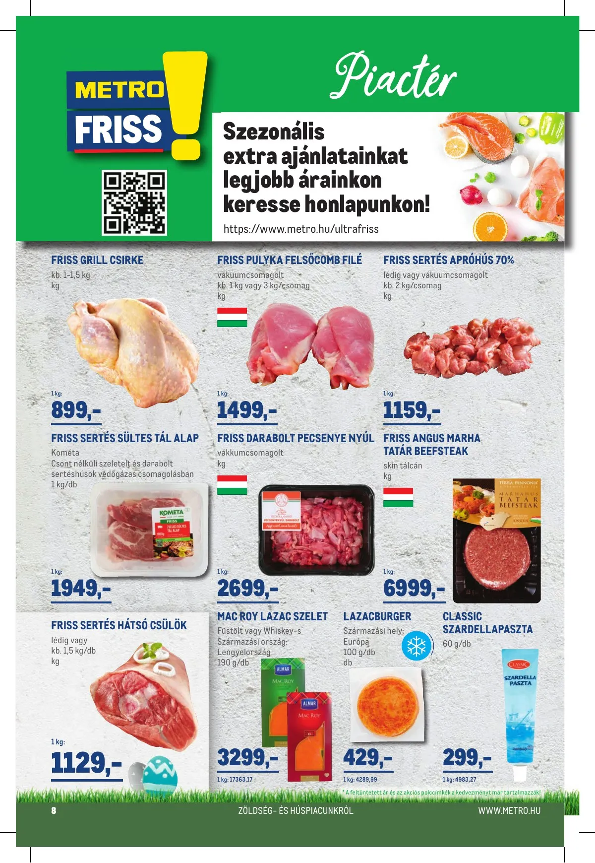 Metro akciós újság Élelmiszer 03.30–04.19 – 8. oldal