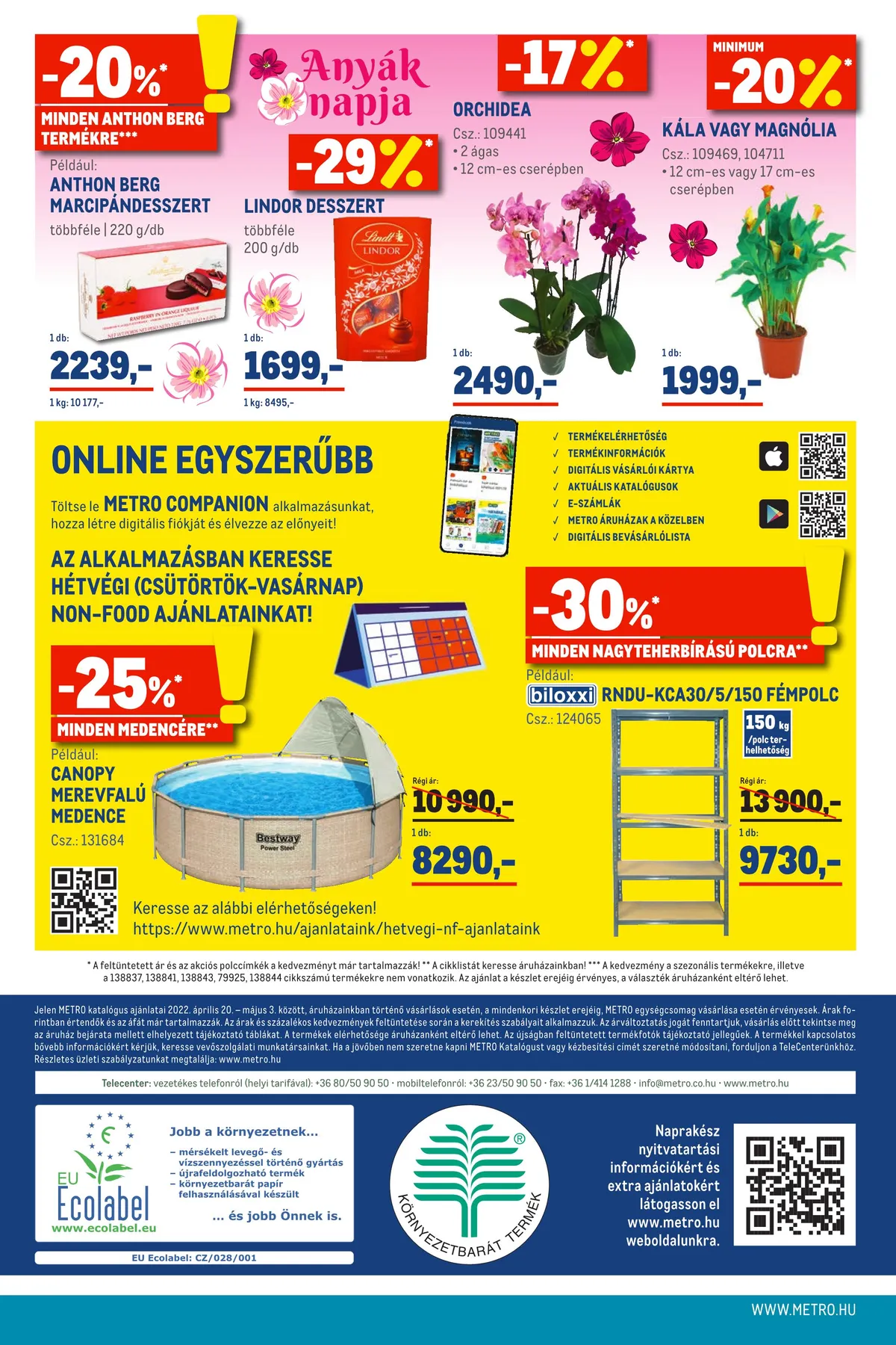 Metro akciós újság Élelmiszer 04.20–05.03 – 16. oldal