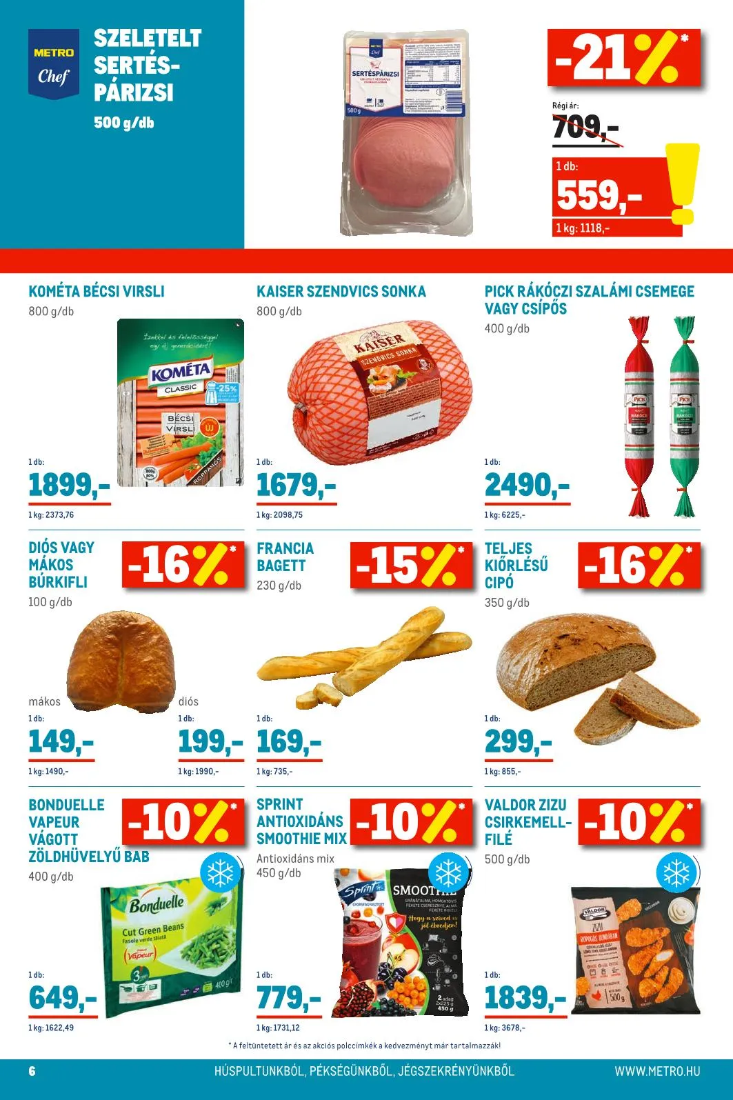 Metro akciós újság Élelmiszer 04.20–05.03 – 6. oldal