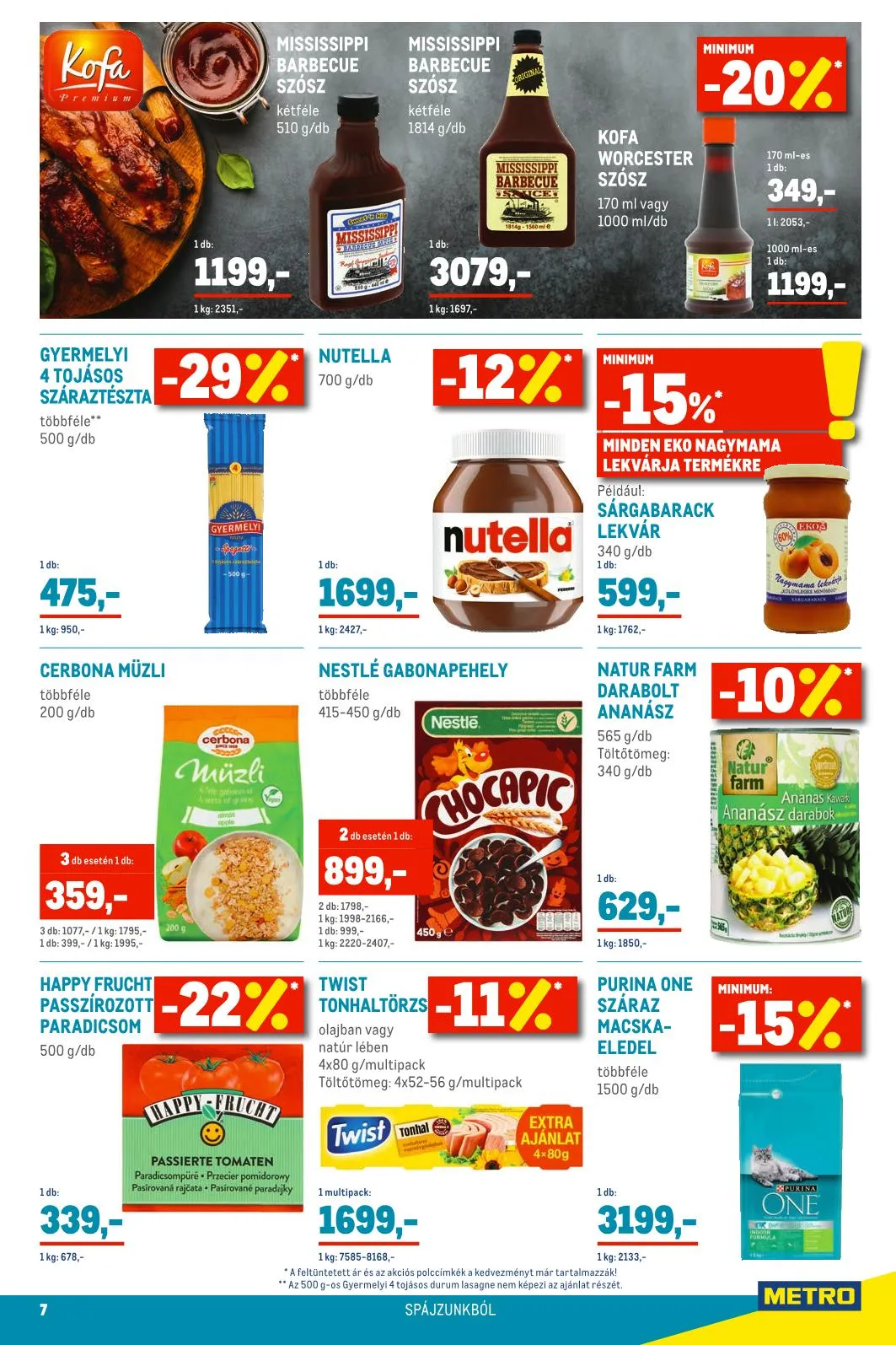 Metro akciós újság Élelmiszer 04.20–05.03 – 7. oldal