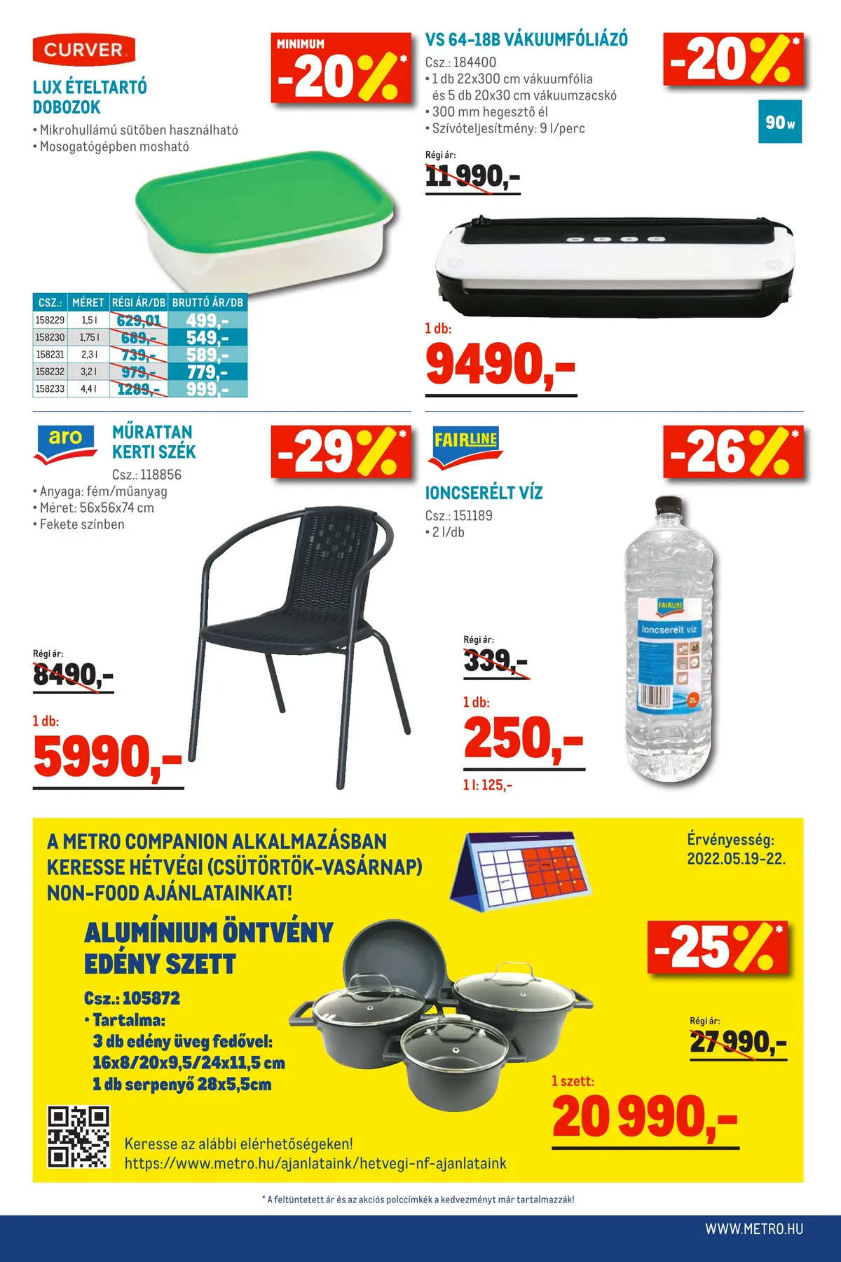 Metro akciós újság Élelmiszer 05.18–05.31 – 16. oldal