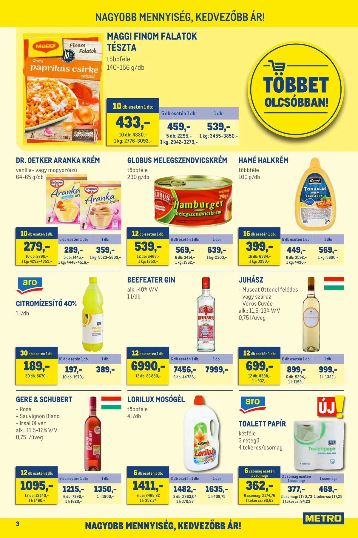 Metro akciós újság Élelmiszer 06.01–06.14 – 3. oldal