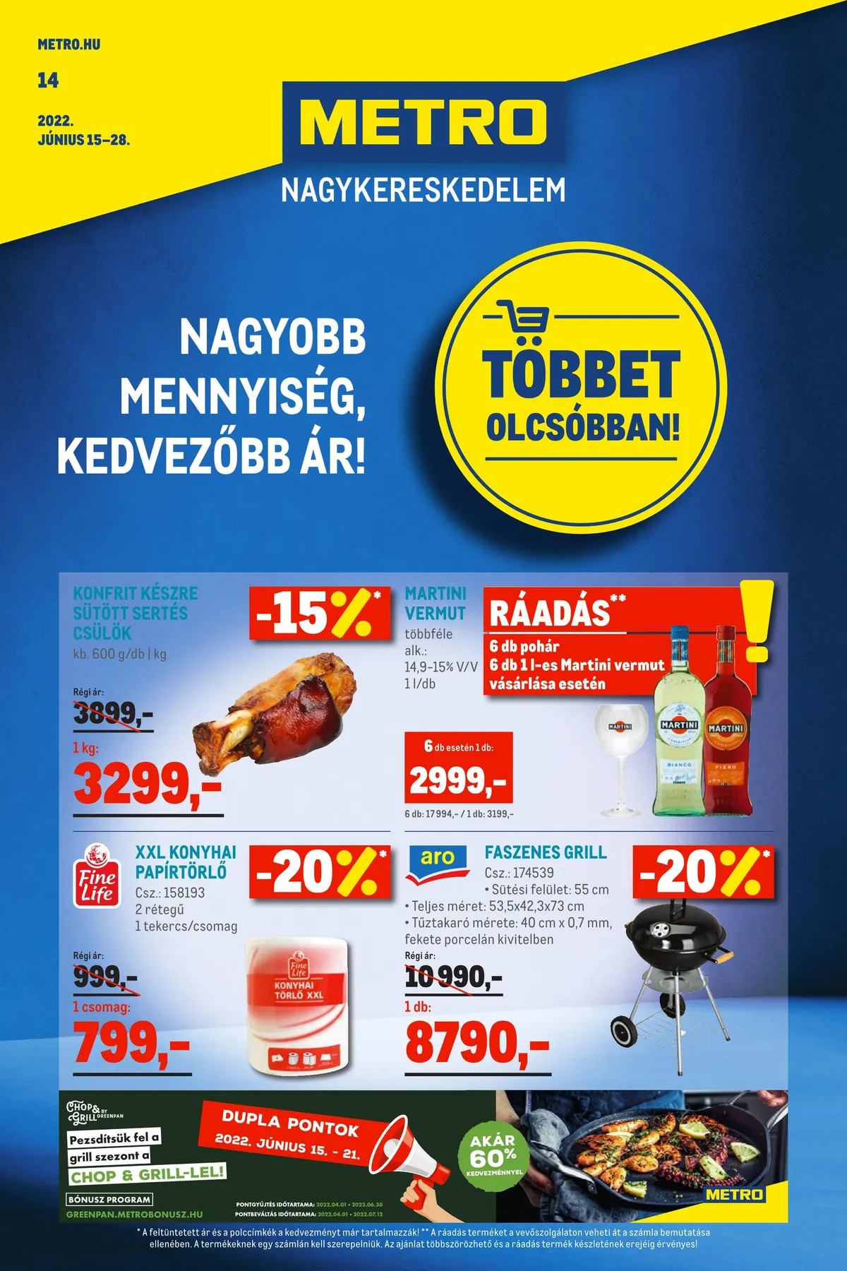 Metro akciós újság Élelmiszer 06.15–06.28
