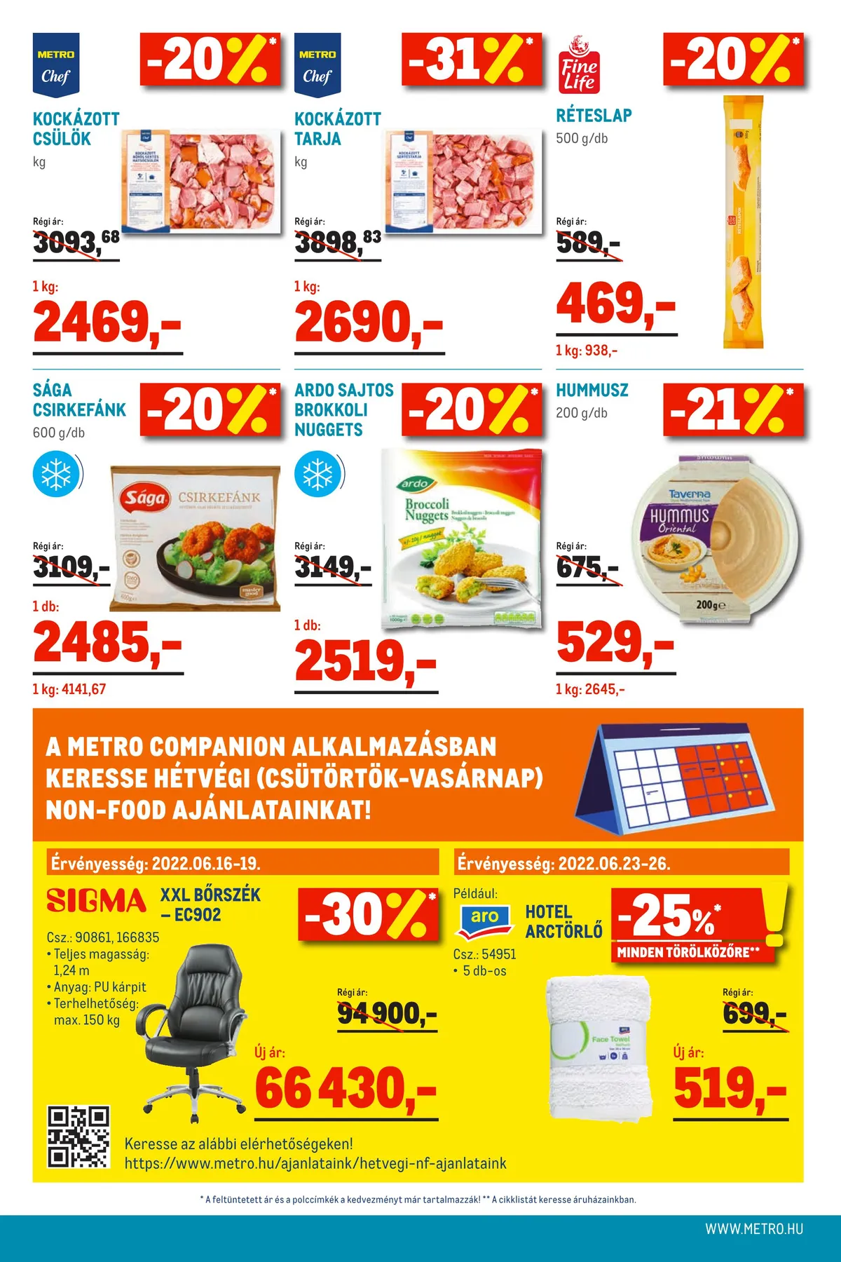 Metro akciós újság Élelmiszer 06.15–06.28 – 16. oldal