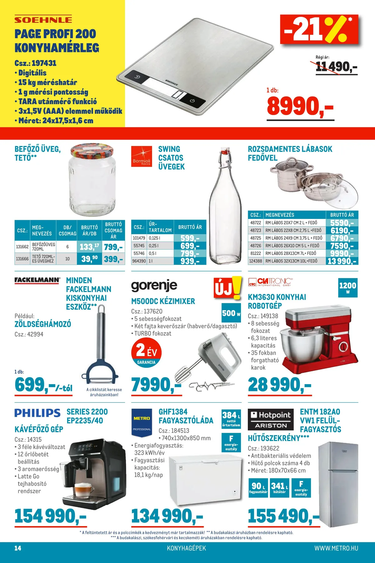 Metro akciós újság Élelmiszer 06.29–07.12 – 14. oldal