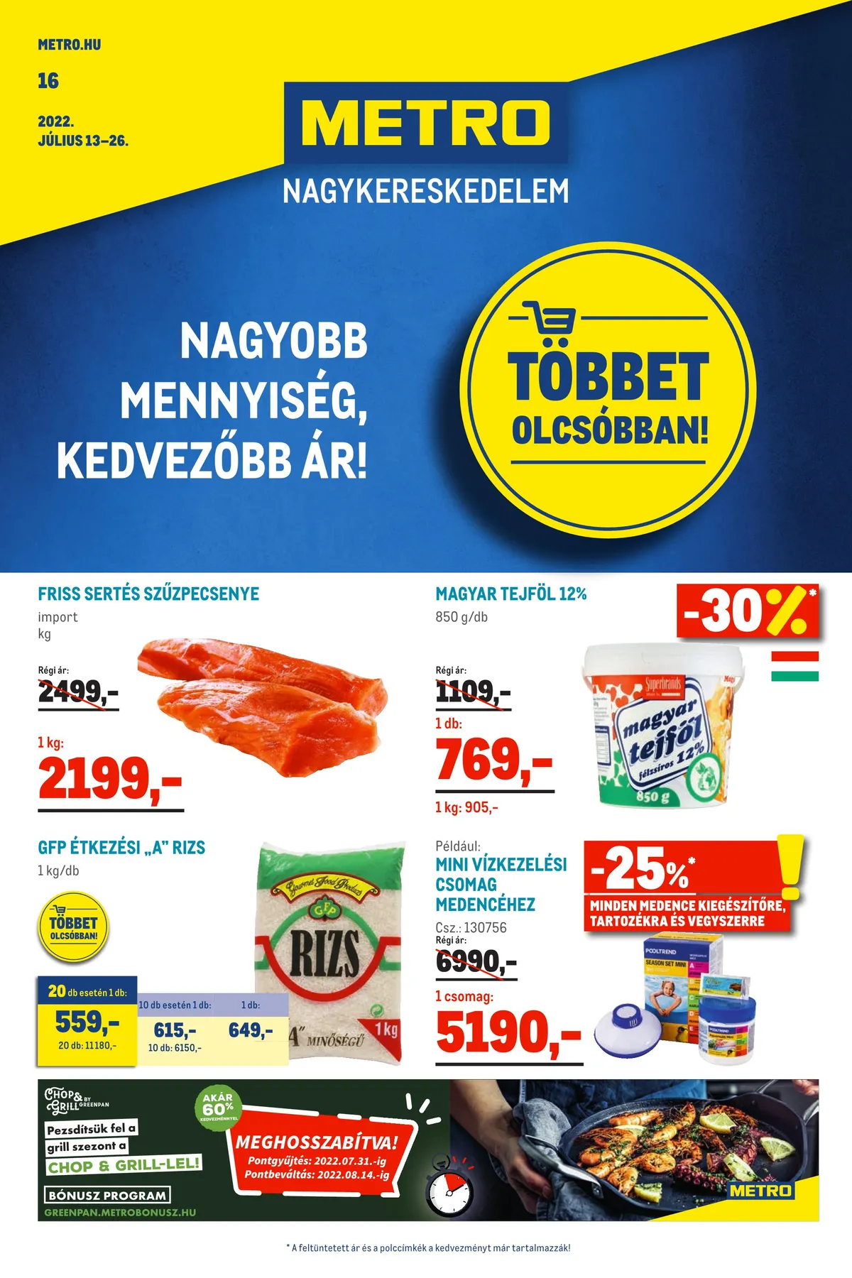 Metro akciós újság Élelmiszer 07.13–07.26