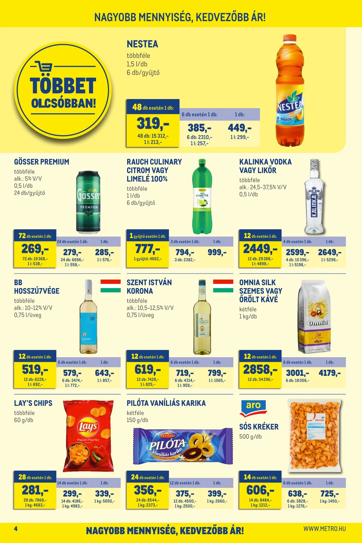 Metro akciós újság Élelmiszer 07.13–07.26 – 4. oldal
