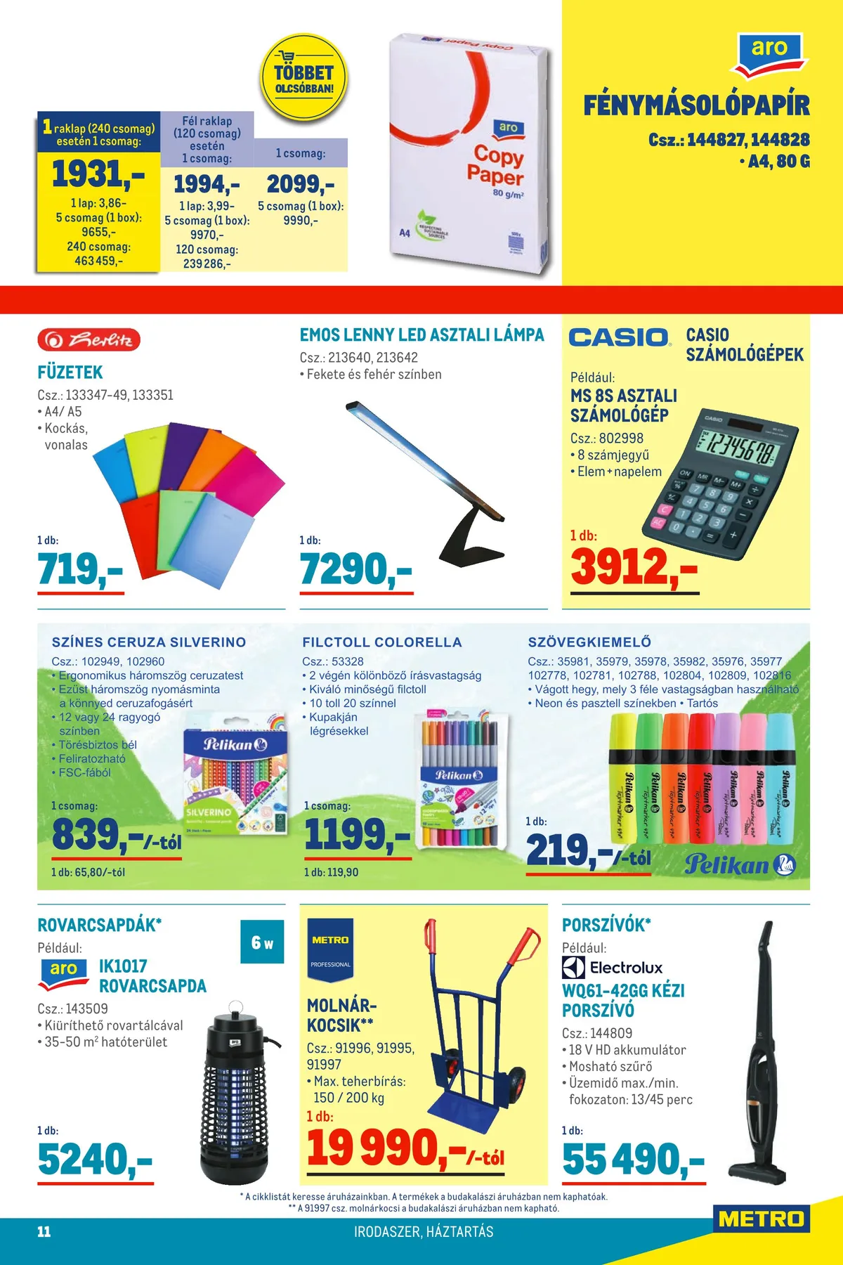 Metro akciós újság Élelmiszer 07.27–08.09 – 11. oldal