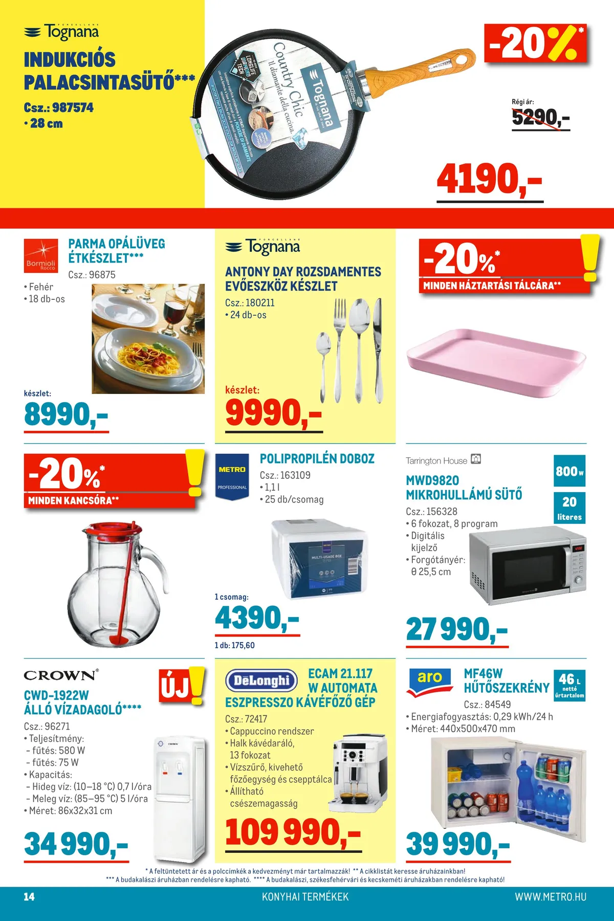 Metro akciós újság Élelmiszer 07.27–08.09 – 14. oldal