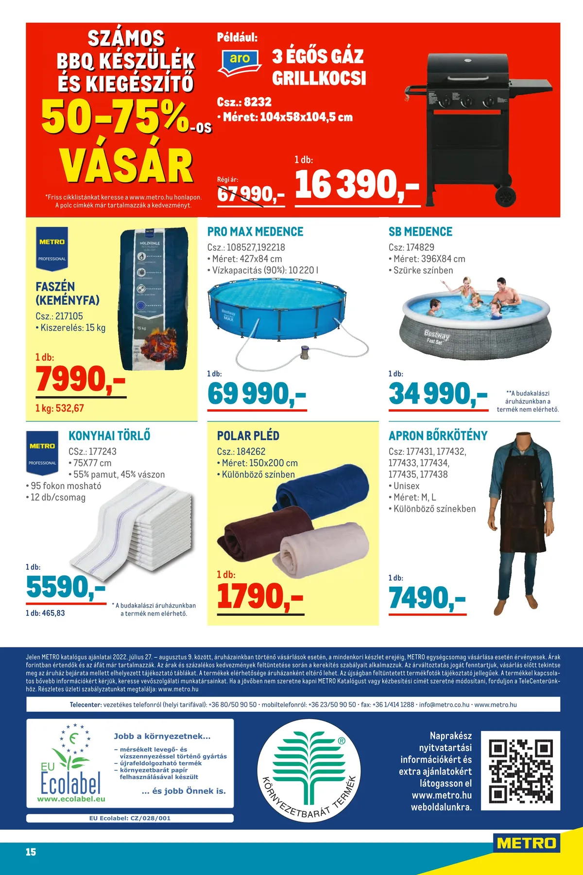 Metro akciós újság Élelmiszer 07.27–08.09 – 15. oldal