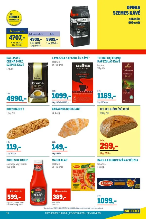 Metro akciós újság Élelmiszer 08.24–09.06 – 11. oldal