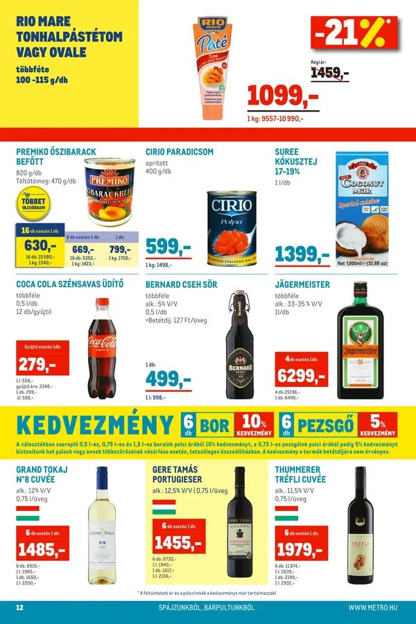 Metro akciós újság Élelmiszer 08.24–09.06 – 12. oldal