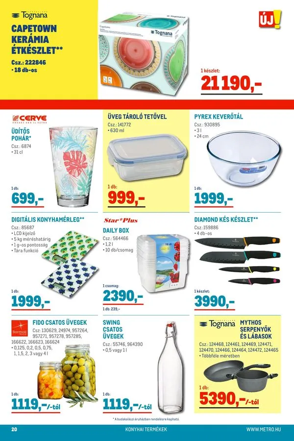 Metro akciós újság Élelmiszer 08.24–09.06 – 20. oldal