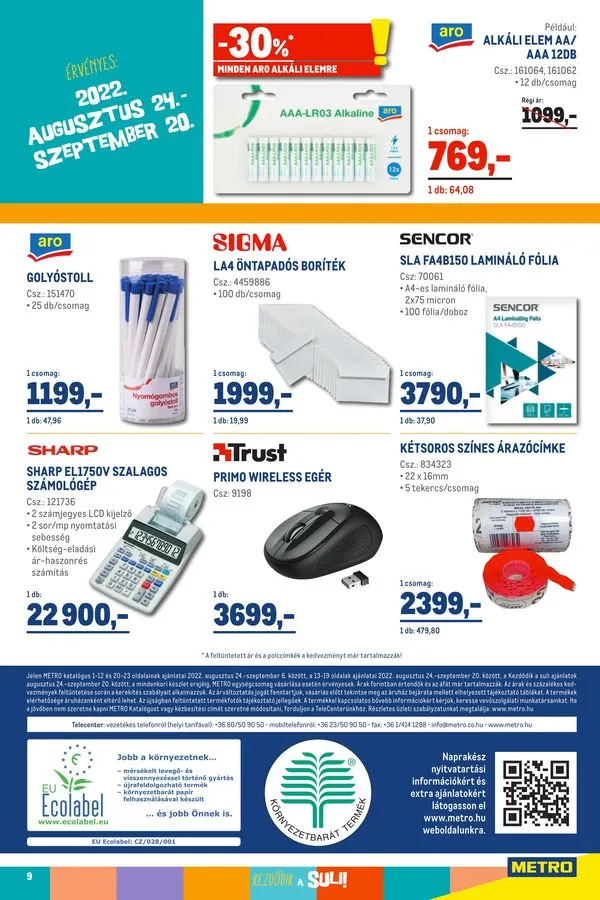 Metro akciós újság Élelmiszer 08.24–09.06 – 24. oldal