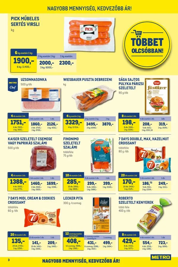 Metro akciós újság Élelmiszer 08.24–09.06 – 3. oldal