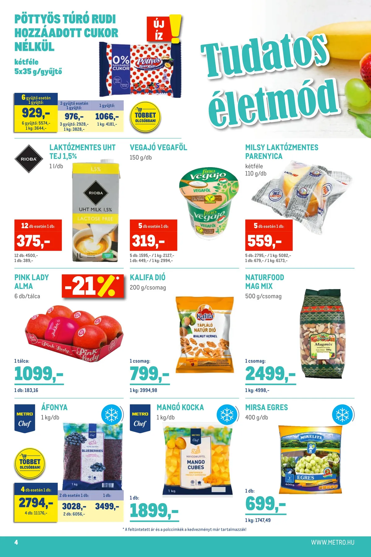 Metro akciós újság Élelmiszer 09.07–09.20 – 4. oldal