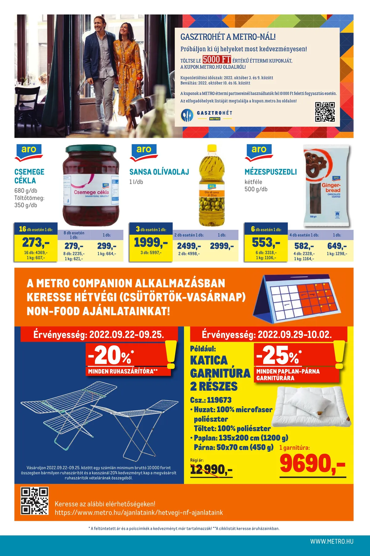 Metro akciós újság Élelmiszer 09.21–10.04 – 20. oldal