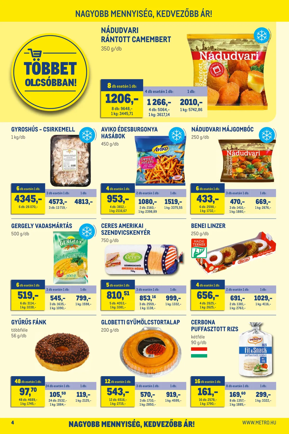 Metro akciós újság Élelmiszer 09.21–10.04 – 4. oldal