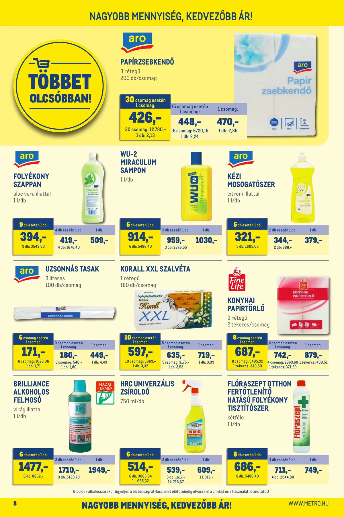 Metro akciós újság Élelmiszer 09.21–10.04 – 8. oldal