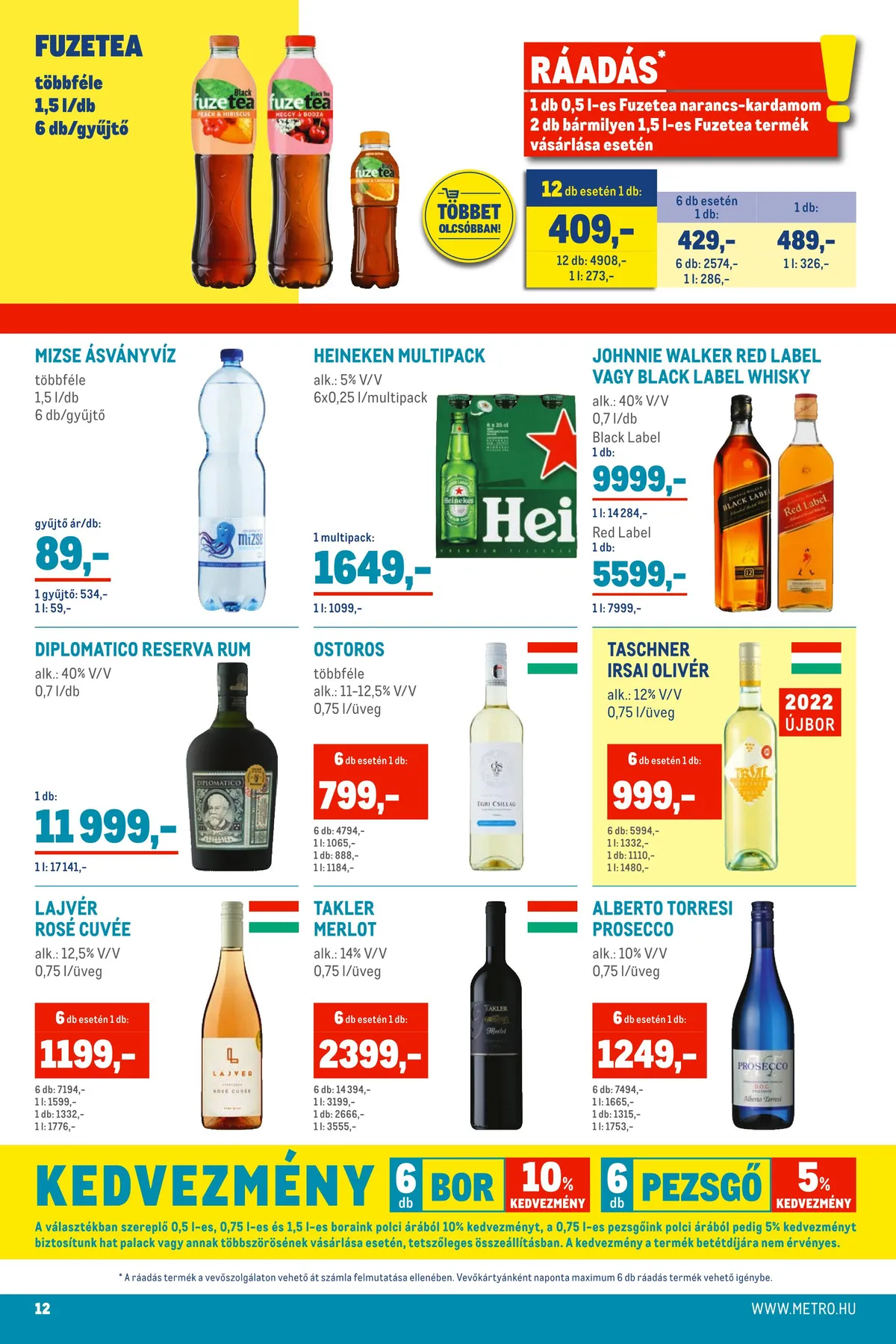 Metro akciós újság Élelmiszer 10.05–10.18 – 12. oldal