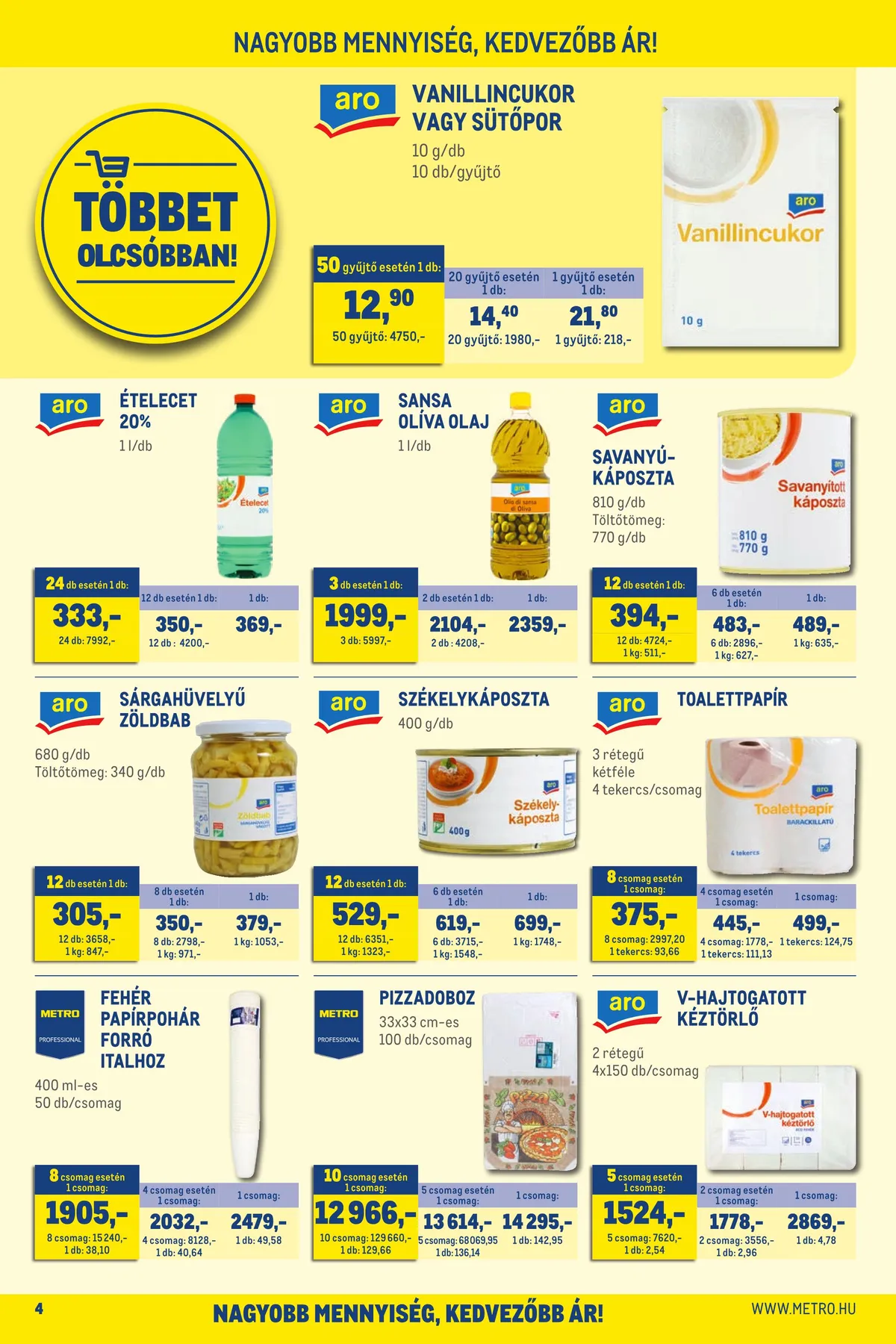Metro akciós újság Élelmiszer 10.05–10.18 – 4. oldal
