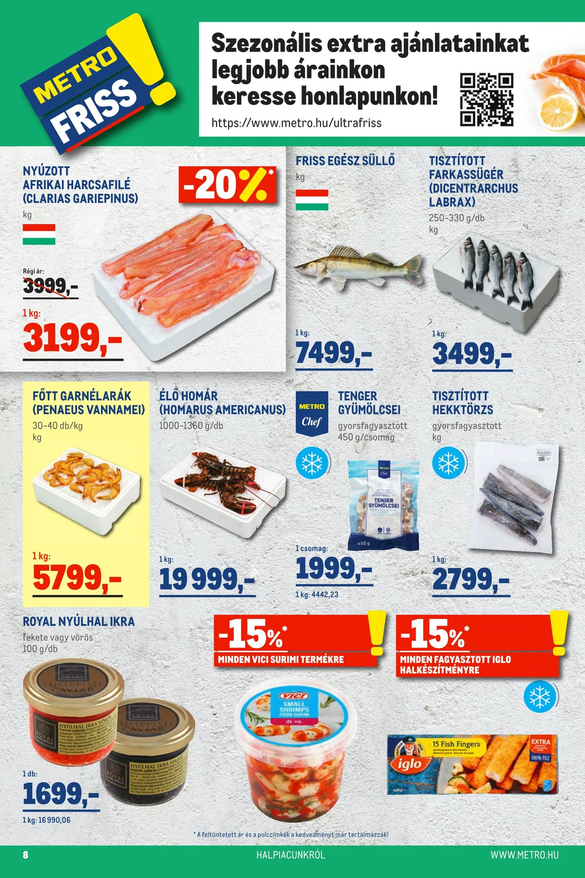 Metro akciós újság Élelmiszer 10.05–10.18 – 8. oldal
