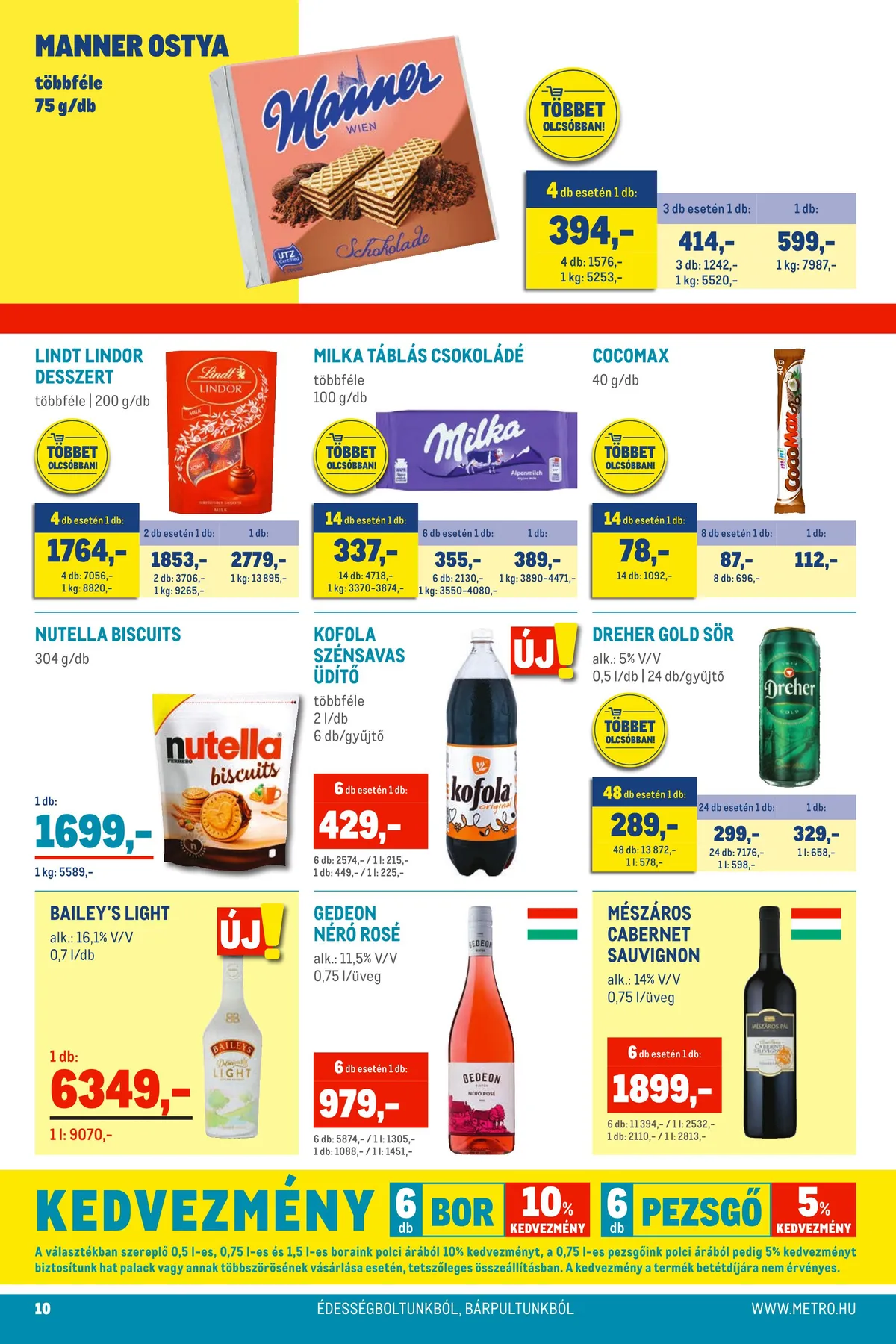 Metro akciós újság Élelmiszer 10.19–11.01 – 10. oldal