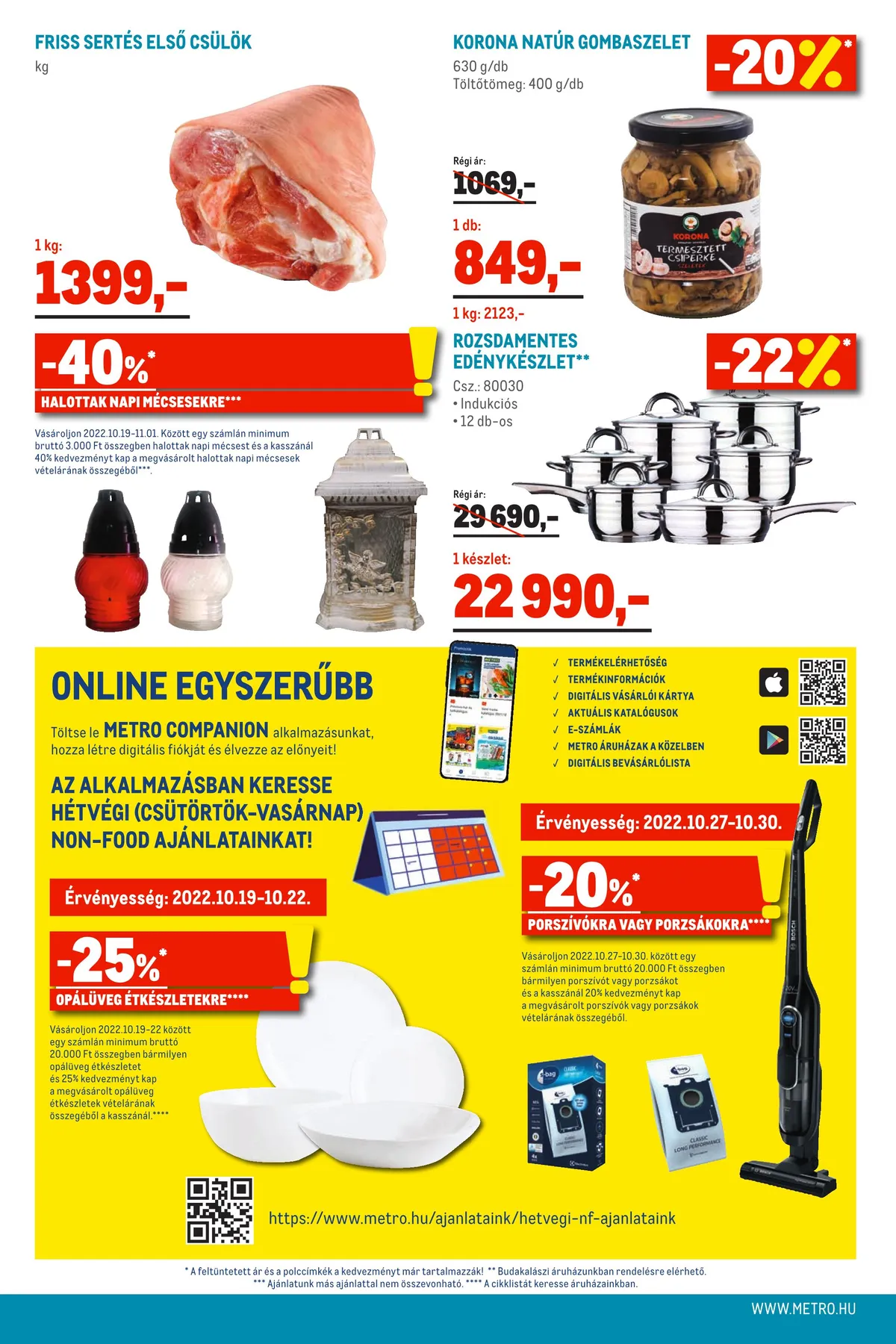Metro akciós újság Élelmiszer 10.19–11.01 – 16. oldal