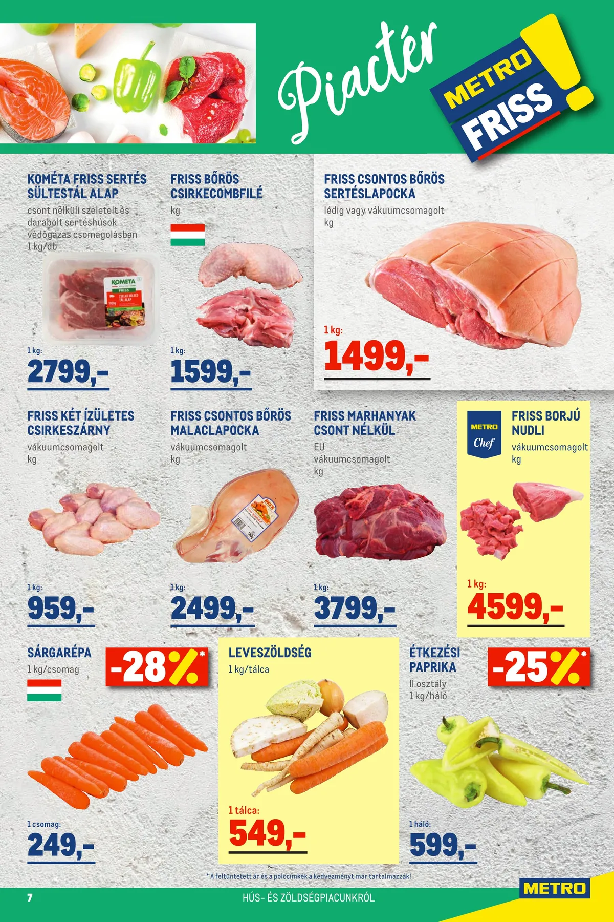 Metro akciós újság Élelmiszer 10.19–11.01 – 7. oldal
