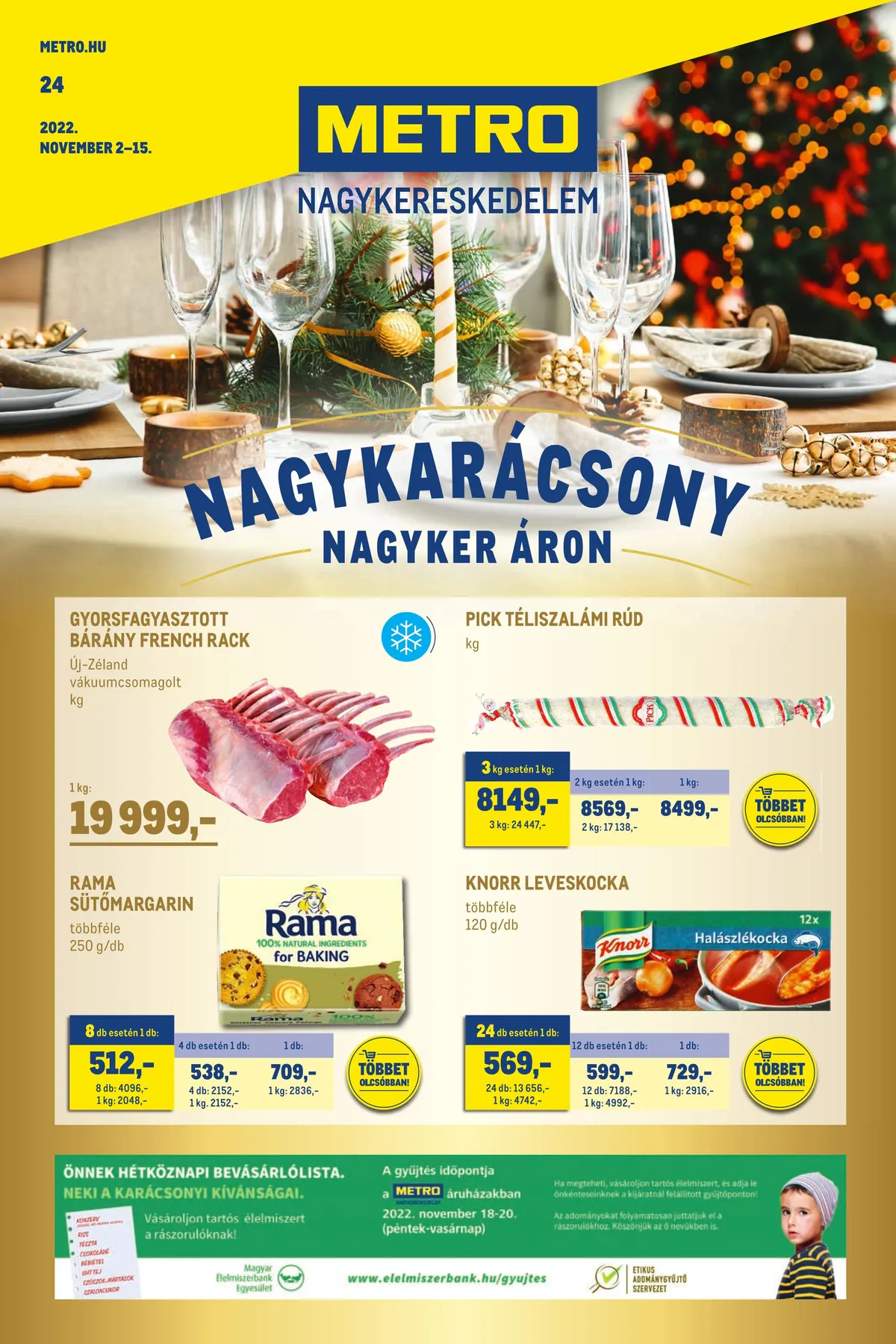 Metro akciós újság Élelmiszer 11.02–11.15