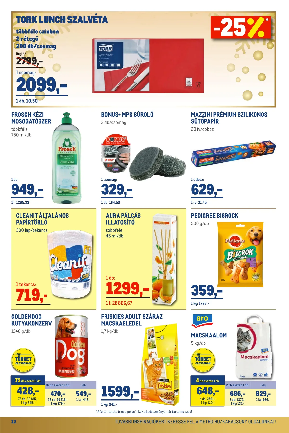 Metro akciós újság Élelmiszer 11.16–11.29 – 12. oldal