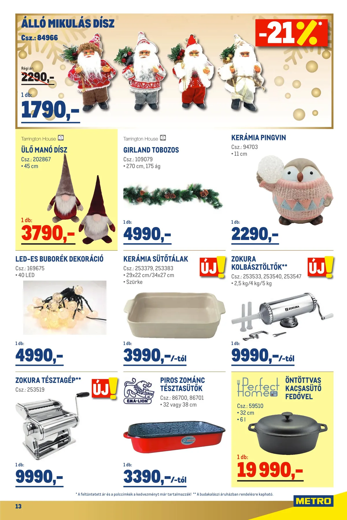 Metro akciós újság Élelmiszer 11.16–11.29 – 13. oldal