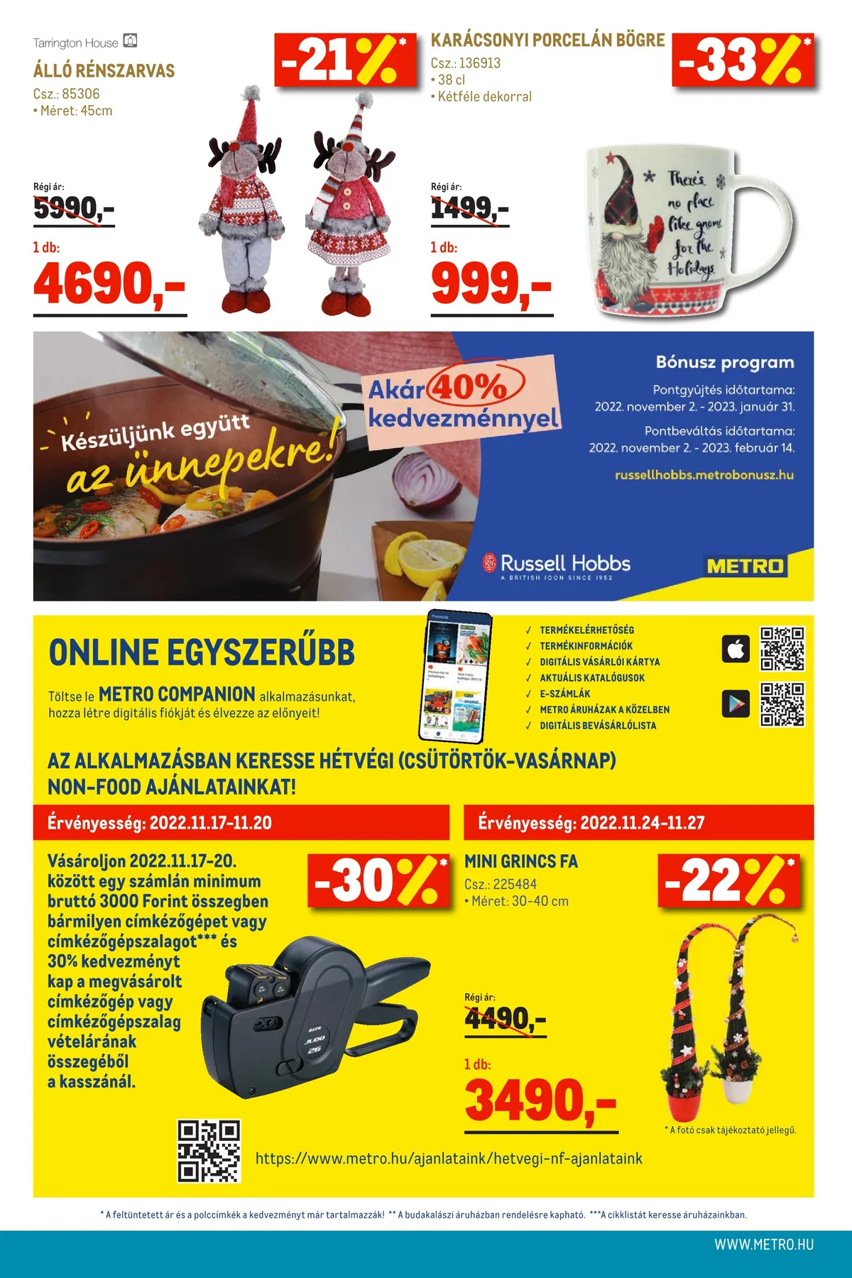 Metro akciós újság Élelmiszer 11.16–11.29 – 16. oldal