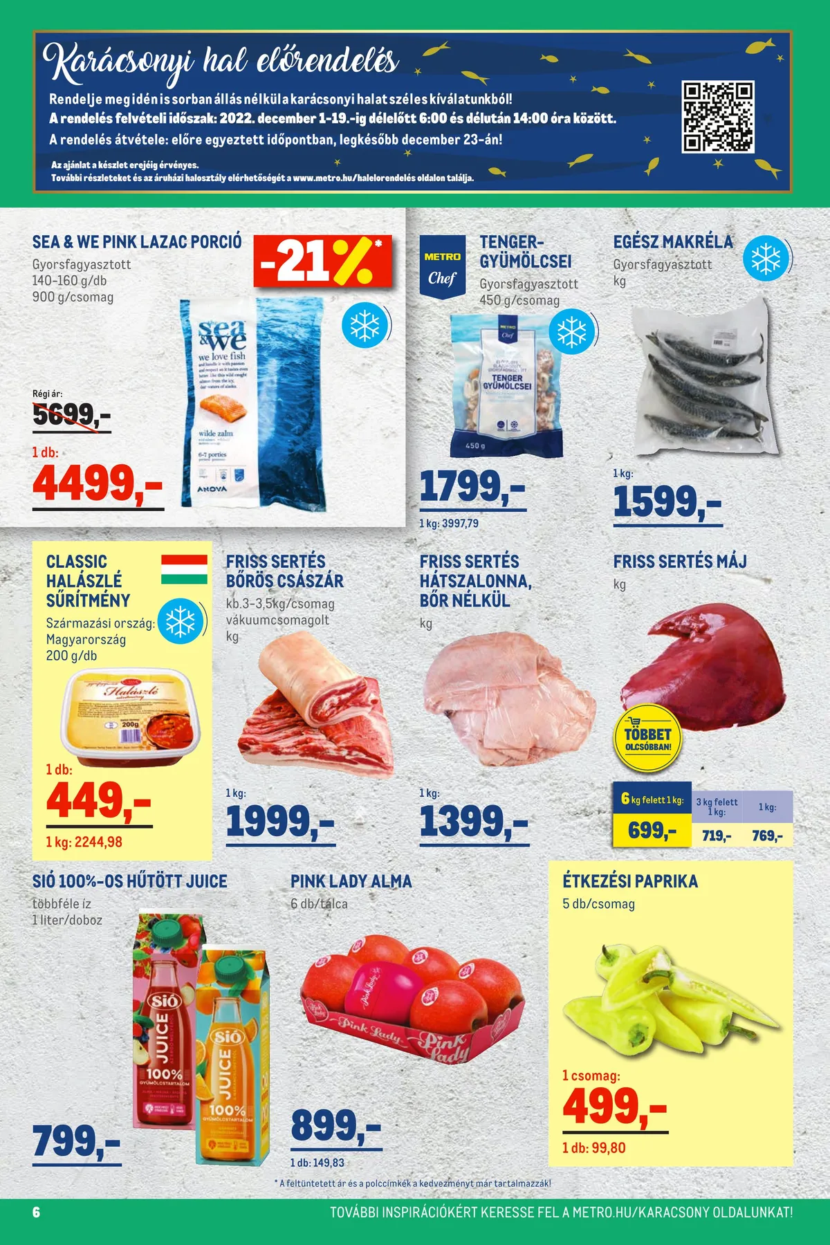 Metro akciós újság Élelmiszer 11.16–11.29 – 6. oldal