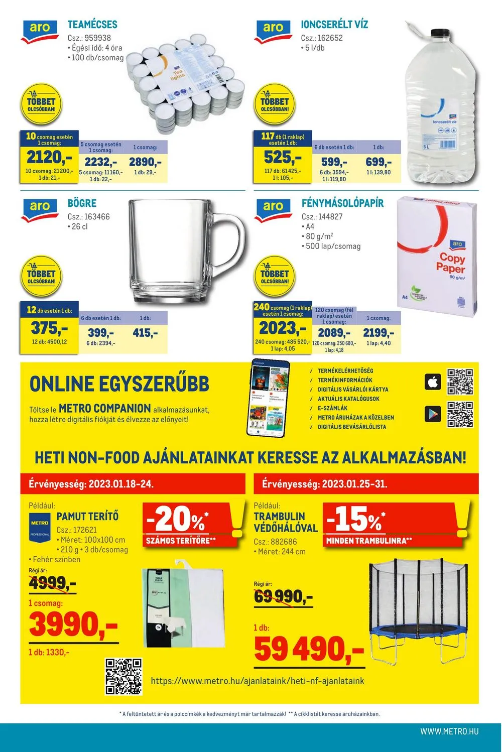 Metro akciós újság Élelmiszer 01.18–01.31 – 16. oldal